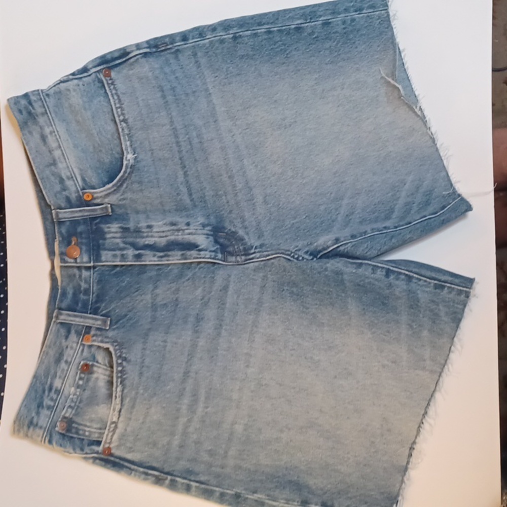 Madewell Light Blue Jean Shorts - Picture 5 of 16